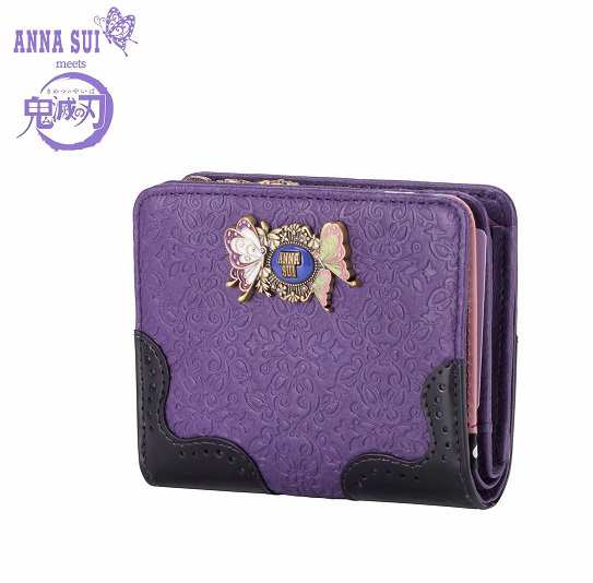 【新品】【即納】　鬼滅の刃×ANNA SUI　二つ折り財布 / 胡蝶姉妹 きめつ キメツ アナスイ