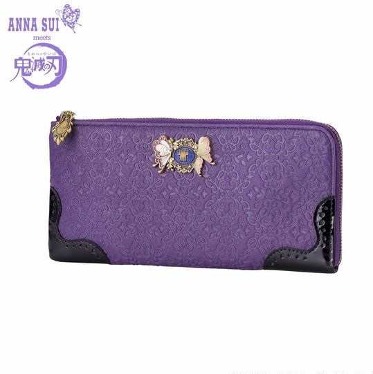 【新品】【即納】　鬼滅の刃×ANNA SUI　長財布 / 胡蝶姉妹 きめつ キメツ アナスイ