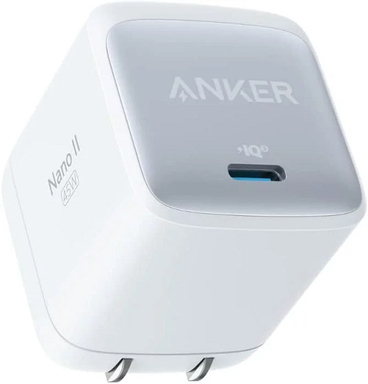 【新品】1週間　Anker Nano II 45W (PD 充電器 USB-C)【独自技術Anker GaN II採用/PD対応/PPS規格対応】 (ホワイト)の通販は