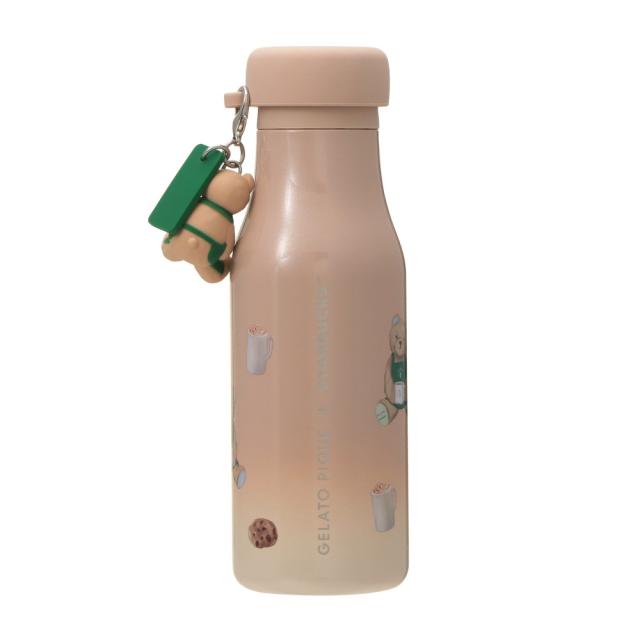 gelato pique ベアチャーム付きステンレスボトル 473ml