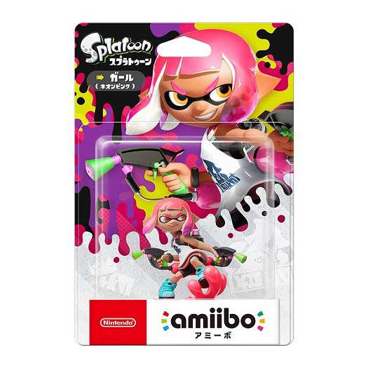 【新品】1週間以内発送 amiibo ガール【ネオンピンク】 （スプラトゥーンシリーズ） 任天堂 アミーボ フィギュア おもちゃ Splatoon