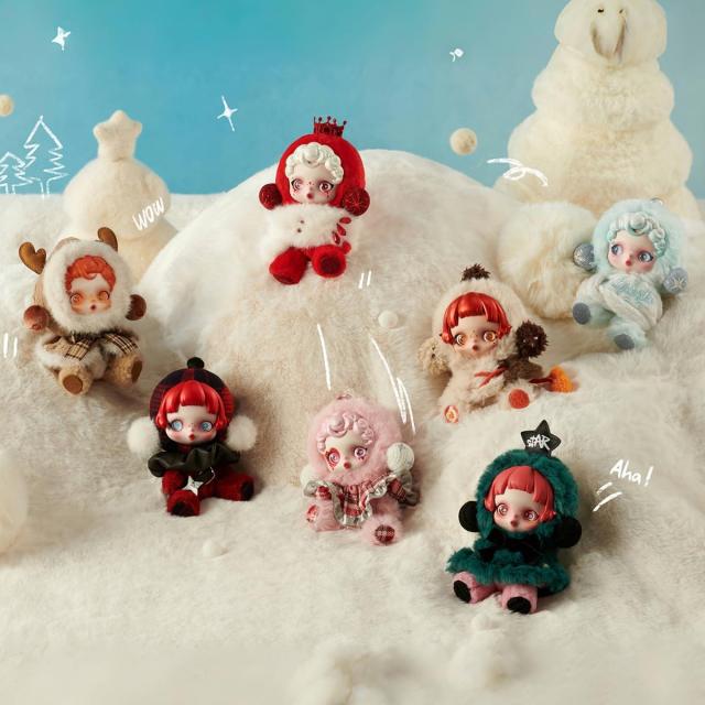 【新品】１週間以内発送【アソートボックス6ピース】SKULLPANDA Winter Symphony シリーズ ぬいぐるみペンダント　POP MART ポップマート スカルパンダ_1