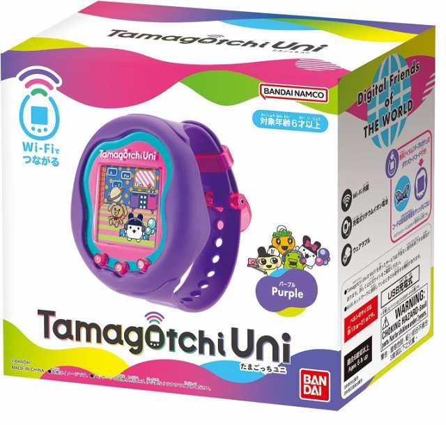 【新品】１週間以内発送 Tamagotchi Uni Purple Wi-Fi搭載 育てる ゲーム 育成 たまごっち ユニ パープル 日本おもちゃ大賞2023