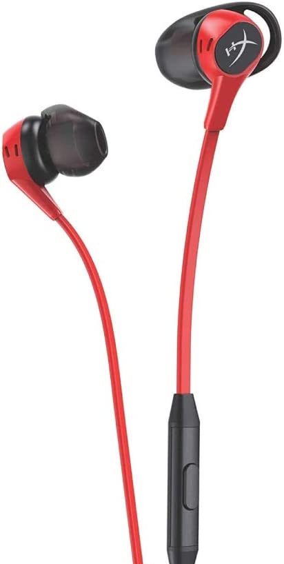 【新品】1週間以内発送 HyperX Cloud Earbuds ゲーミングイヤホン インラインマイク Nintendo Switch HX-HSCEB-RD ( 4P5J5AA )