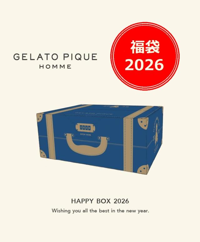 【新品】1月入荷次第発送【福袋】【MENS SIZE】 オンラインストア限定 GELATO PIQUE HOMME HAPPY BOX 2026　gelato pique ジェラートピケ ジェラピケ