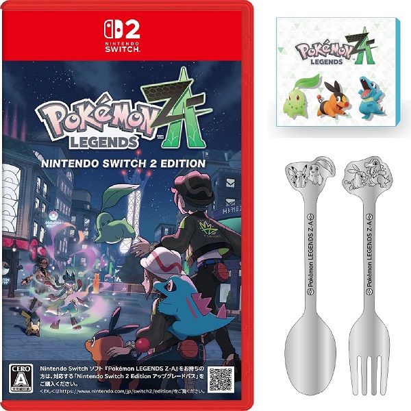 【新品】１週間以内発送【デザインBOX】Pokemon LEGENDS Z-A Nintendo Switch 2 Edition Switch2　特典 カトラリーセット