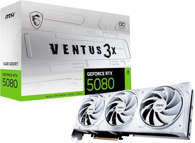 【新品】１週間以内発送【代引き不可】 MSI GeForce RTX 5080 16G VENTUS 3X OC WHITE グラフィックスカード VD8978 198,000円