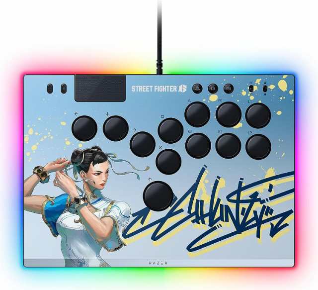 【新品】【即納】Razer レイザー Kitsune SF6 Chun-Li Edition PS5 & PC 用 薄型 レバーレス アーケードコントローラー Chroma RGB ライ