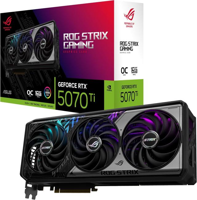 【新品】【即納】 【代引き不可】 ASUS ROG Strix GeForce RTX 5070 Ti 16GB GDDR7 OCエディション ビデオカード ROG-STRIX-RTX5070TI-O16G-GAMING