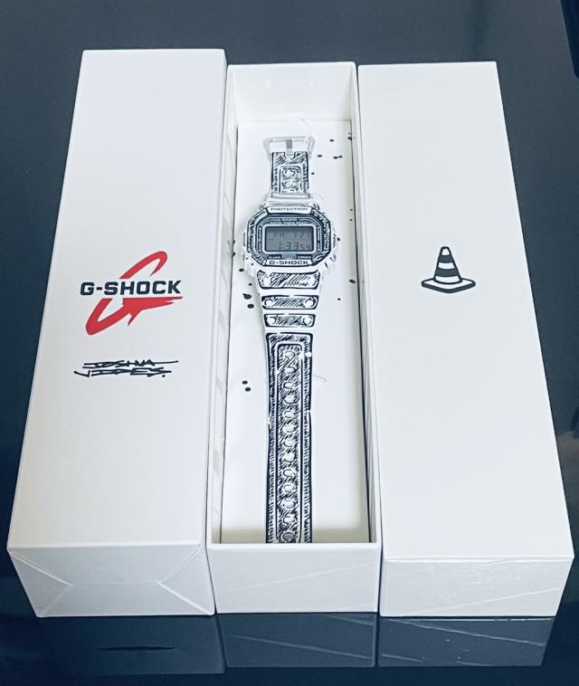 【新品】【即納】 カシオ G-SHOCK Gぼうぜん自失 DW-5600JV-7JR メンズ 5600続きもの Joshua Vides 二人三脚 押さえる デジタル