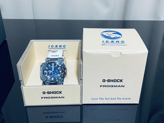 【新品】【即納】プライスタグ付G-SHOCK イルクジ フロッグマン GWF-A1000K-2AJR イルカクジラ 2021 ホワイト＆ネイビー ジーショック 腕時計 30周年 381,700円