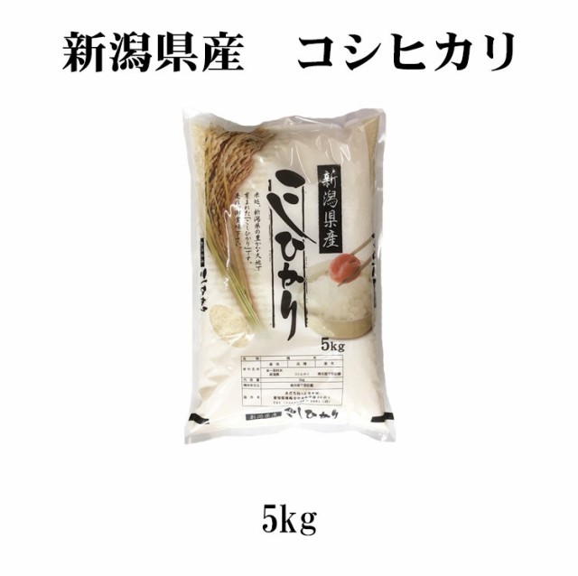 新米 米 5kg 新潟県産 コシヒカリ 令和5年産 お米 5kg プレミアム特典