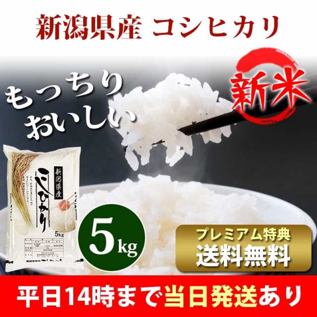 5キロ　5kg　au　PAY　即日発送　クーポン対象　プレミアム特典　5kg　マーケット　あだちねっと美米屋　お米　新潟県産　PAY　コシヒカリ　マーケット－通販サイト　北海道・沖縄配送不可　令和5年産　送料無料　米　新米　安いの通販はau