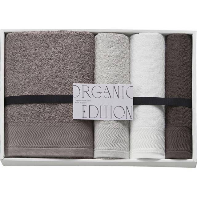 ギフト タオル オーガニックエディション オーガニックコットン使用国産タオルセットOE1050 送料無料 内祝い お祝い お返し 香典返し お供え 熨斗 のし対応の通販は 5,143円