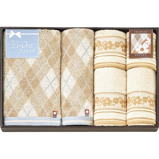 ギフト タオル 今治＆泉州 ニューレトロクラシック タオルセットRTO90800 送料無料 内祝い お祝い お返し 香典返し お供え 熨斗 のし対応の通販は 7,828円