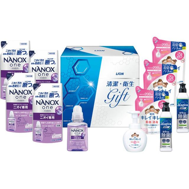 ギフト 石鹸・洗剤オリジナル ライオン清潔・衛生ギフトLNS-50 送料無料 内祝い お祝い お返し 香典返し お供え 熨斗 のし対応の通販は 6,629円