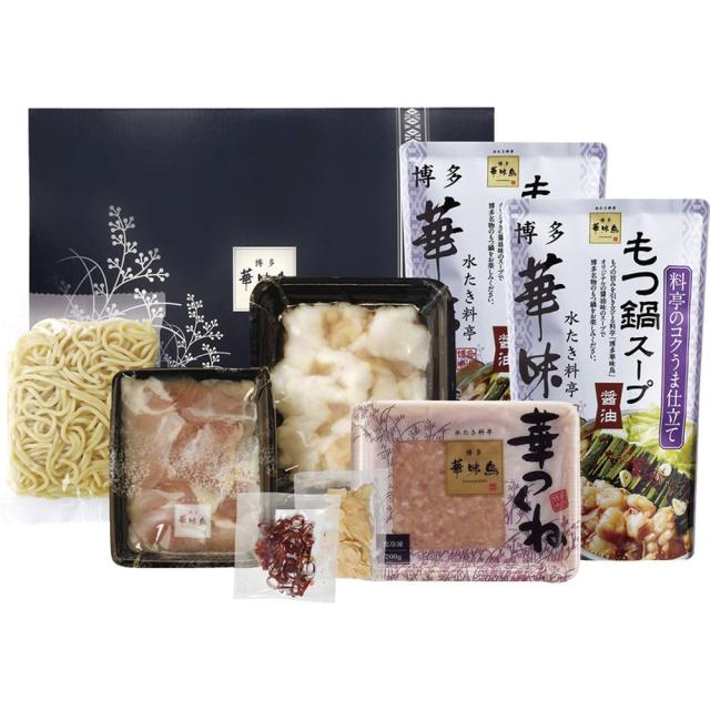 ギフト 加工食品 博多華味鳥 もつ鍋セットM-A1 産直 送料無料 食品 内祝い お祝い お返し 熨斗 のし対応の通販は