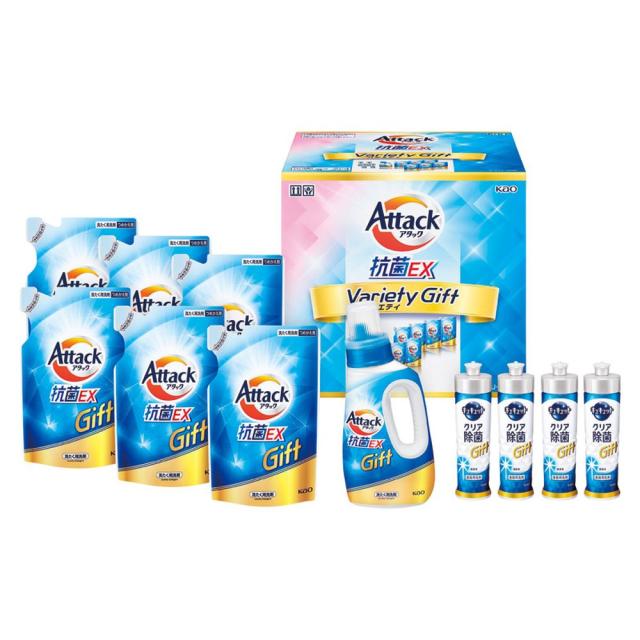 ギフト 洗剤 花王 アタック抗菌EXバラエティーギフト K･AU-50A 送料無料 内祝い お祝い お返し 香典返し お供え 熨斗 のし対応の通販は 6,050円