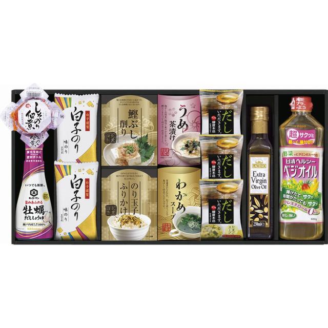 ギフト お中元 調味料 キッコーマンしょうゆ＆オリーブオイル詰合せOLK-50A 送料無料 食品 内祝い お祝い お返し 香典返し お供え 熨斗 のし対応