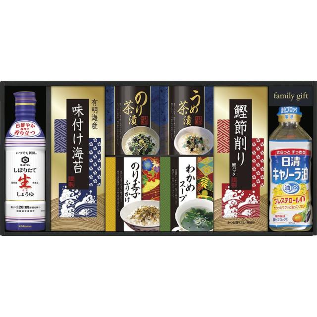 ギフト お中元 調味料 キッコーマン生しょうゆ＆和食詰合せNBL-40R 送料無料 食品 内祝い お祝い お返し 香典返し お供え 熨斗 のし対応