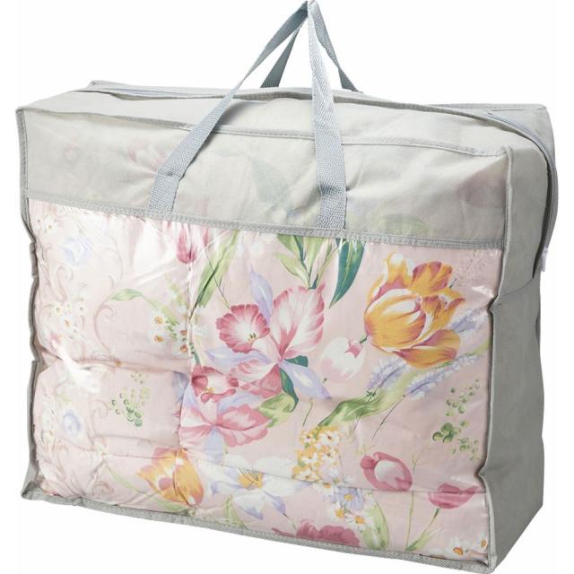 ギフト 布団 花浪漫 羽根ふとんバッグ入りHRU-515PI 送料無料 内祝い お祝い お返し 香典返し お供え 熨斗 のし対応の通販は