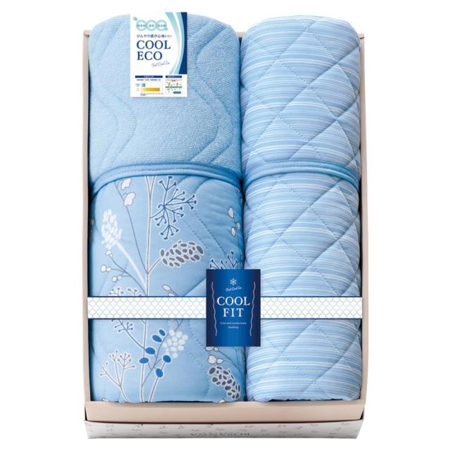 ギフト 寝具 クール フィット 冷感＆オールシーズンパイル 肌布団＆敷きパットセット14607440 送料無料 内祝い お祝い お返し 香典返し お供え 熨斗 のし対応