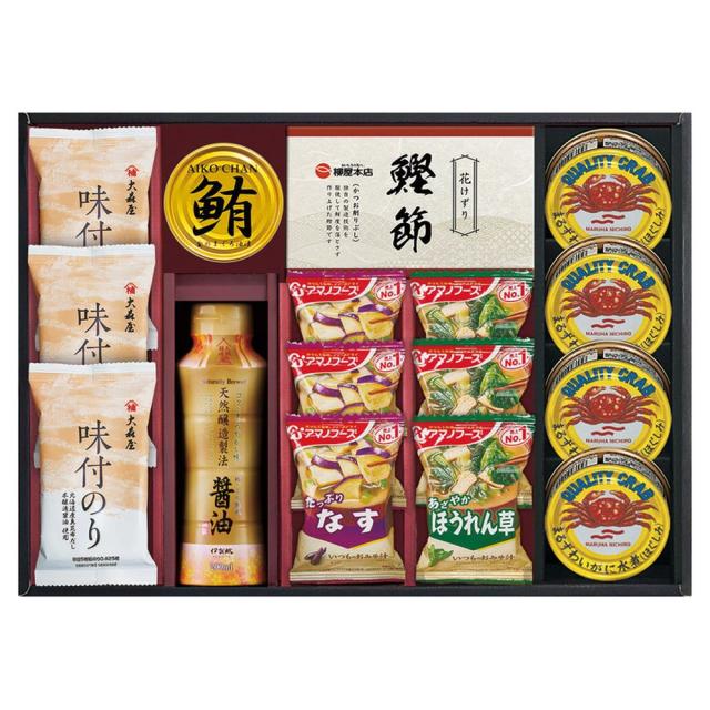 ギフト 調味料 アマノフーズ＆大森屋味付のりギフトNYO-JOR 送料無料 食品 内祝い お祝い お返し 香典返し お供え 熨斗 のし対応