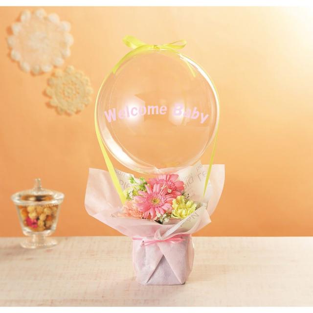 ギフト 生花 フラワー×バルーンアレンジウェルカムベビー産直 送料無料 内祝い お祝い お返し 熨斗 のし対応の通販は 6,270円