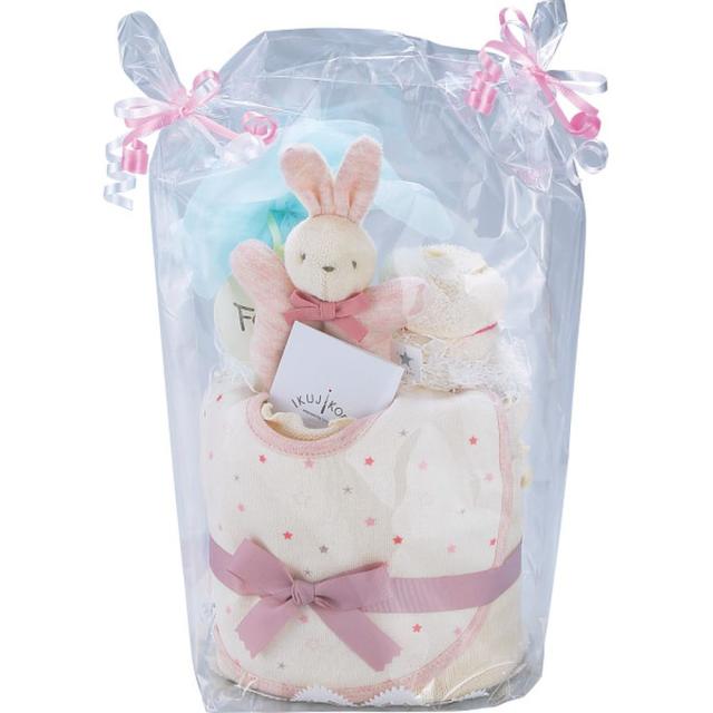 ギフト プチプレゼント 育児工房 おむつケーキＰＫコンペイトウ344809 送料無料 内祝い お祝い お返し 香典返し お供え 熨斗 のし対応