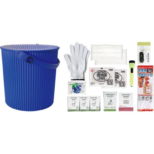 ギフト 家庭日用品 座れる防災バケツセト15点ＢＬ248408 送料無料 内祝い お祝い お返し 香典返し お供え 熨斗 のし対応 4,840円