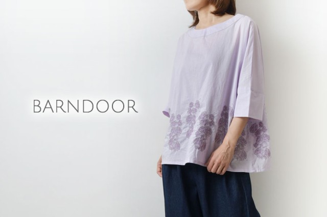 SALE 40%OFF】【BARNDOOR バーンドア】パネル 刺繍 プルオーバー