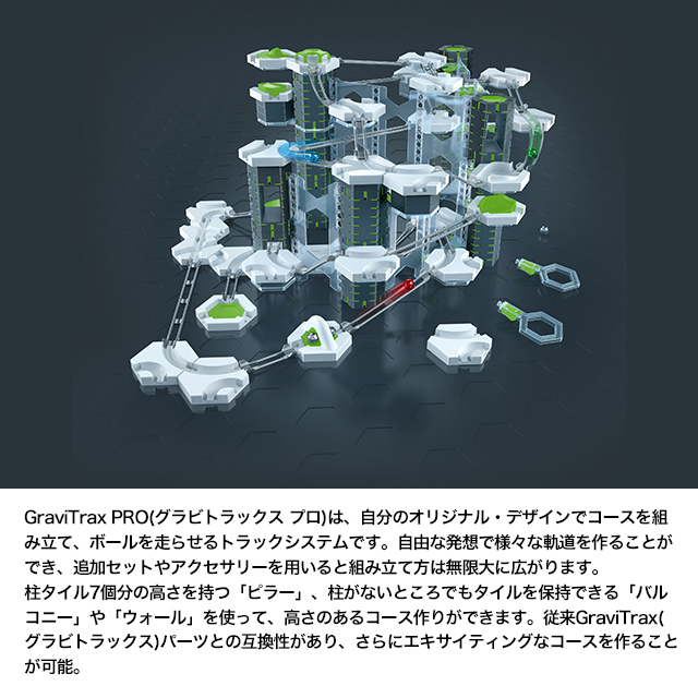 GraviTrax PRO スターターセット(152ピース) 6224265 グラビトラックスプロ スロープトイ 知育玩具 ラベンスバーガー ブリオ_1