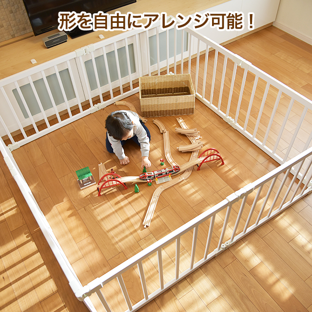 送料無料 フレキシブル折りたたみベビーサークル 8枚パネル Kbc 08 木製 ベビーゲート たためる 組立簡単の通販はau Pay マーケット ファースト家具 1st Kagu