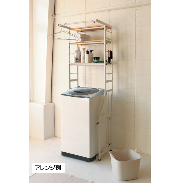 伸縮ラック STR-5018 冷蔵庫ラック ランドリーラック 収納家具