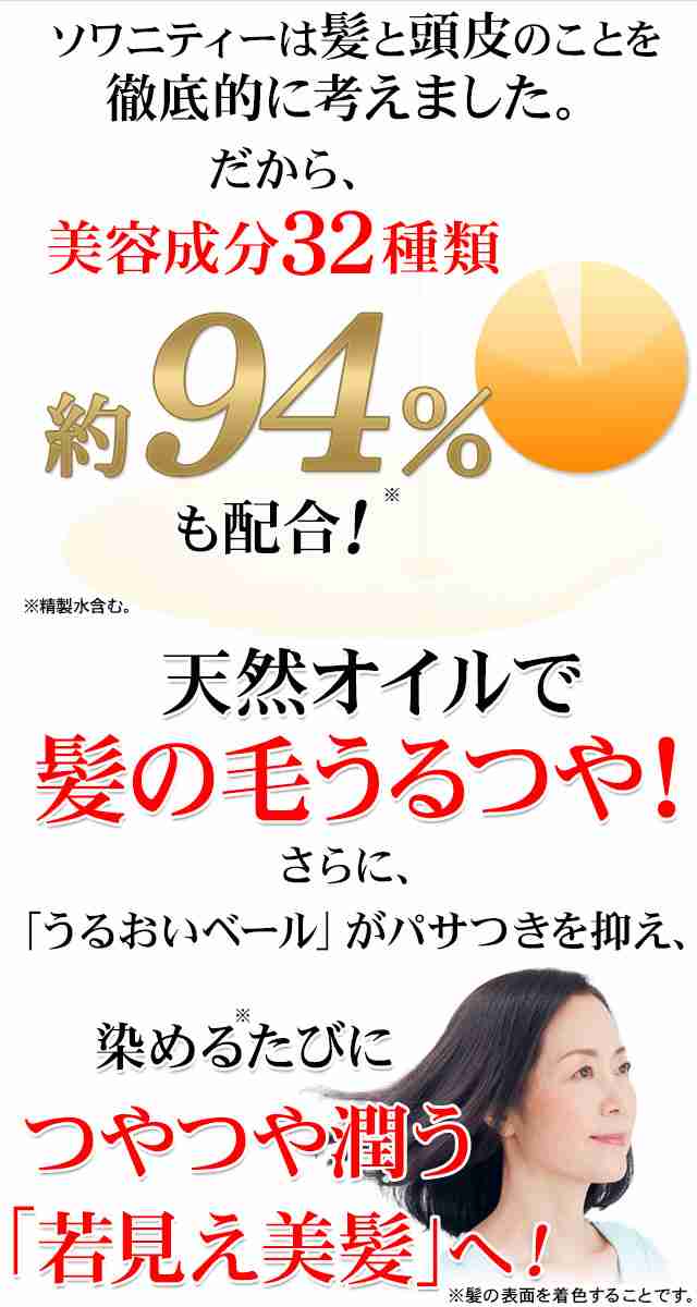 ソワニティー　ヘアカラートリートメント　3本セット