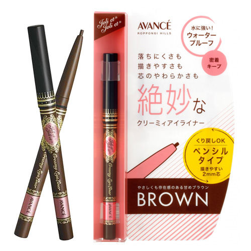 アヴァンセ(AVANCE) ジョリ･エ ジョリ･エ クリーミィアイライナー ブラウン ジェルタイプ(くり出し式)