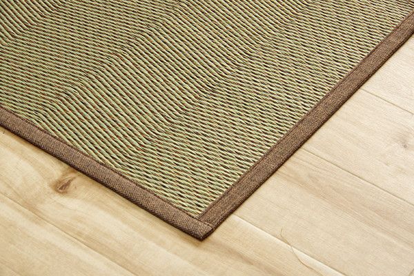 い草ラグ 江戸間4.5畳(約261×261cm) おしゃれ 花ござ 和室 洋室 裏不織布滑り止め 滑りにくいの通販は