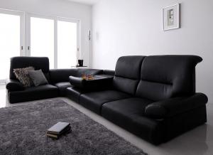 ローソファー 4人掛け こたつ コーナー 5点セット(1P×4+コーナー) 合皮レザー ハイバックの通販はソファ