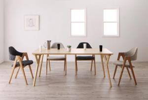 ダイニングテーブルセット 4人用 170cm 北欧 5点セット(テーブル+チェア4脚) 組立付きの通販は 163,550円