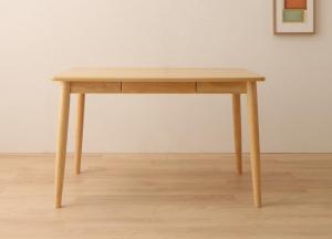 ダイニングテーブル 4人用 115cm タモ材 組立付きの通販は