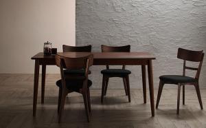 ダイニングテーブルセット 4人用 150cm 5点セット(テーブル+チェア4脚) モダン 組立付きの通販は