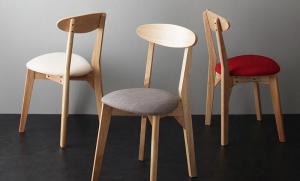 ダイニングチェア 1脚のみ モダン ホワイト×ナチュラル 組立付きの通販は