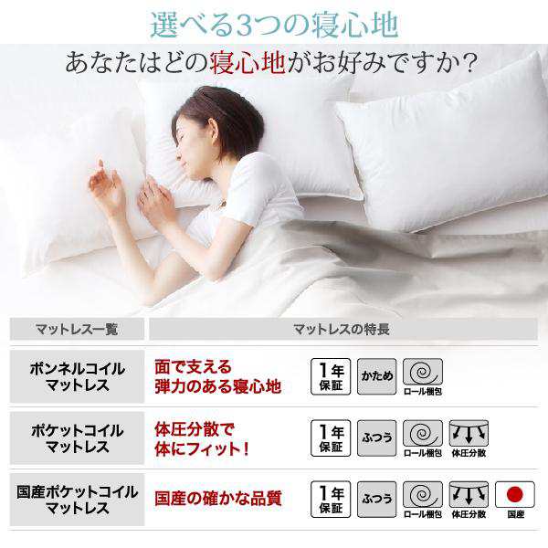 ダブルベッド 脚付きマットレスベッド ポケットコイル 脚22cm