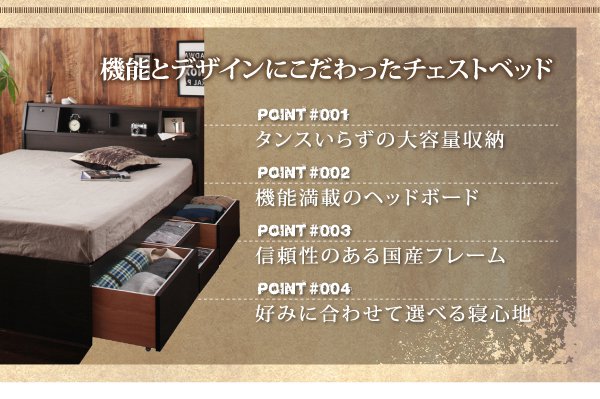 収納付 ベッド フレームのみ シングル 照明 コンセント付き　欧米　引き出し　棚 楽天市場】収納ベッド 引き出し収納 照明 棚 コンセント付き