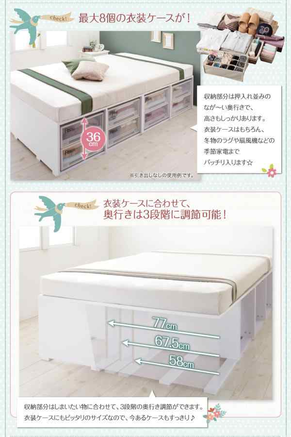 セミダブルベッド ベッドフレームのみ 引出しなし ベッド下収納 セミダブルベッド ベッドフレームのみ 引出しなし ベッド下収納