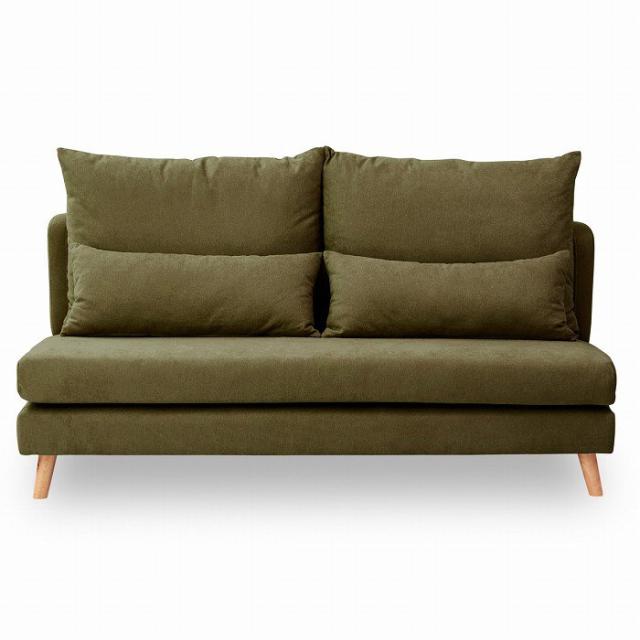 ソファ 3人掛け おしゃれ クッション付き グリーン ブルー パープル オレンジの通販は