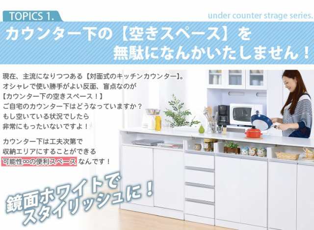 キッチンカウンター下収納 キッチンカウンター 扉タイプ 幅60 の通販はau Pay マーケット ハッピーリポ