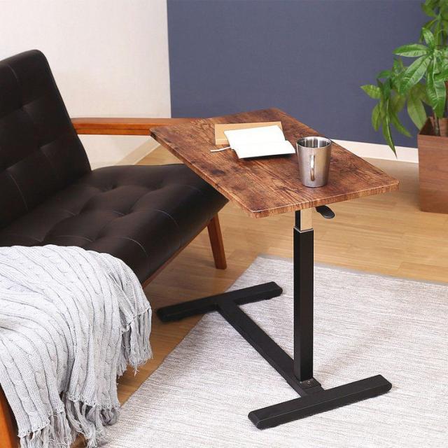 楽天市場】［幅120cm］ 移動がしやすいキャスター付き昇降式テーブル