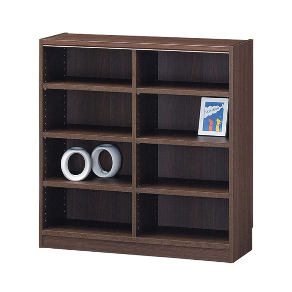 隙間収納ラック 幅87高さ90 4段 ダークブラウンの通販は