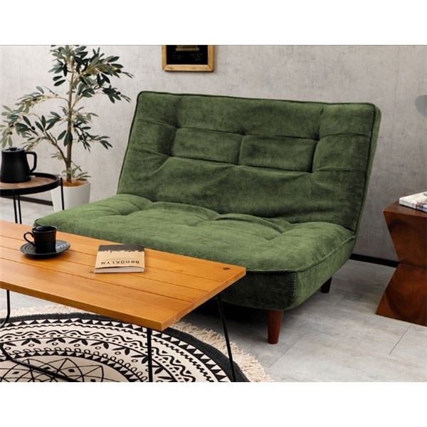 ハイバックソファー 2人掛け おしゃれ コーデュロイ生地 リクライニング 日本製の通販は